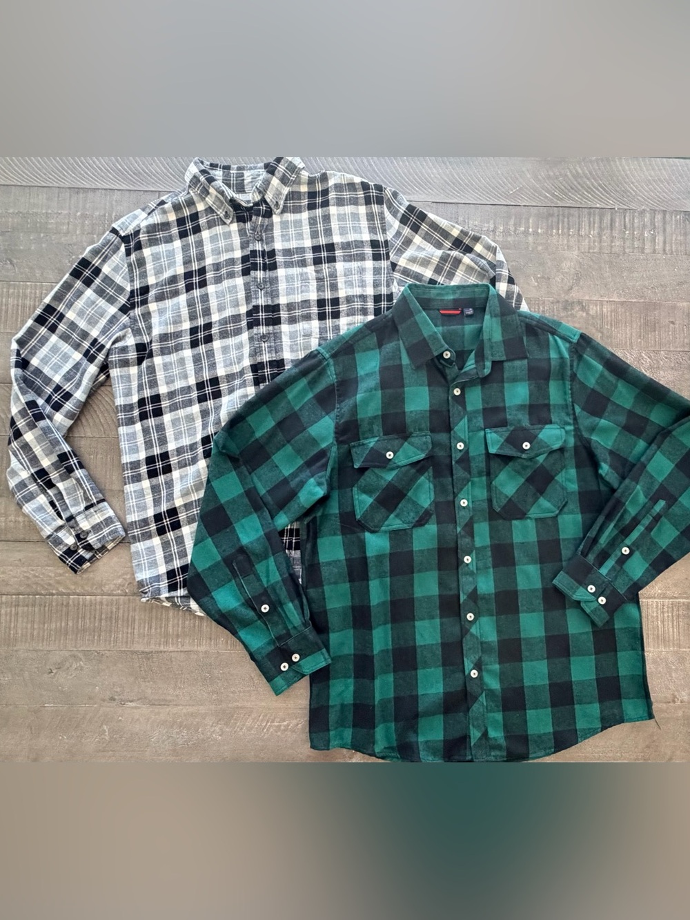 Mens Plaid Button-Down Shirts